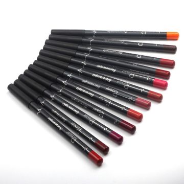 Fashion 12pcs/Set Women Waterproof Lip Liner Pencil Long Lasting Lipliner Makeup Tools Natural Easy to Wear Cosmetic Lipliner