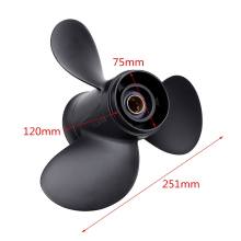 Outboard Propeller 9.9 x 11 For Mercury/Tohatsu/Nissan 25-30HP 3R0B645230 / 48-896896A40 Marine Propeller Aluminum 3 Blades