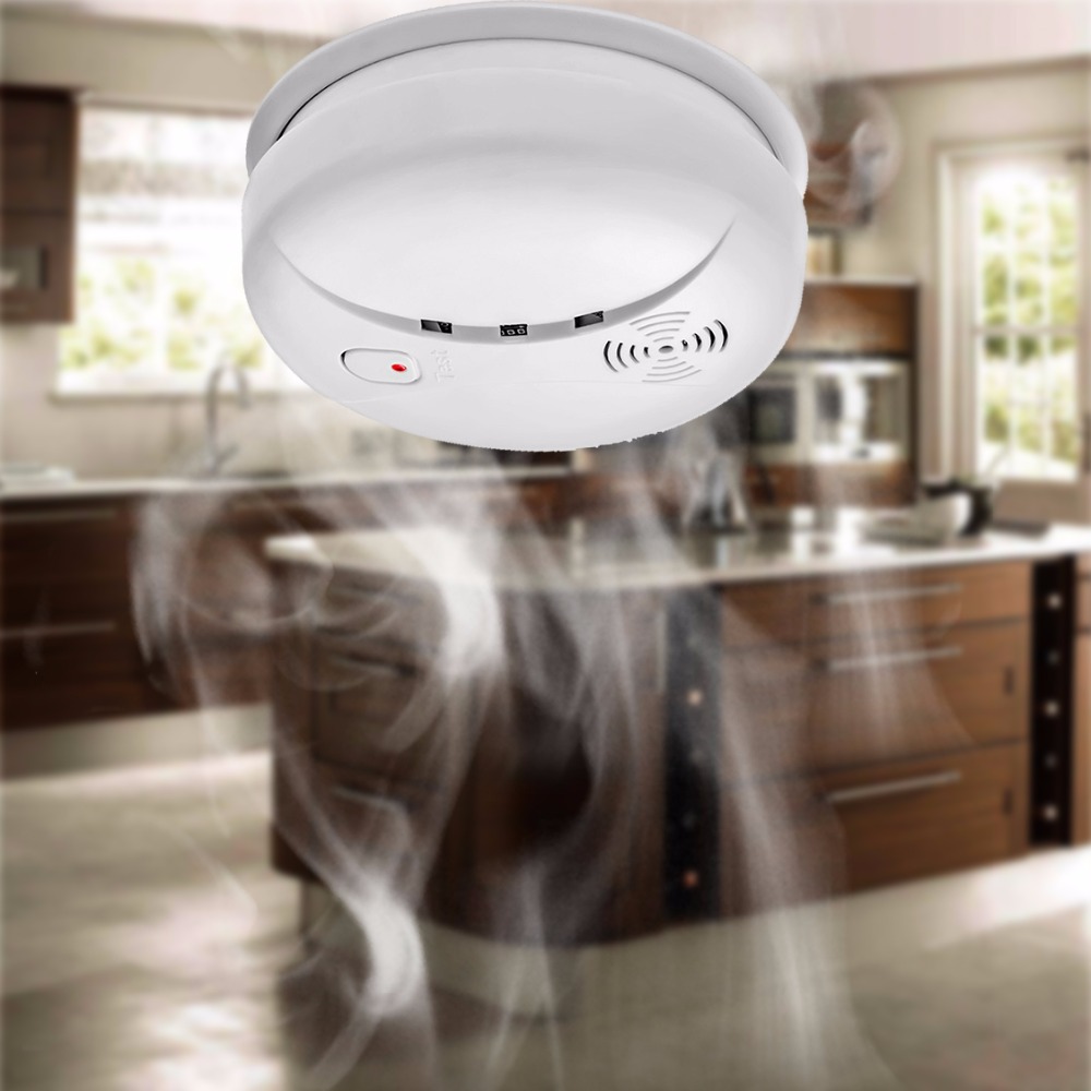 Wireless Smoke/fire Detector For For Touch Keypad Panel Wifi Gsm Home Security Burglar Voice Alarm System