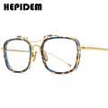 HEPIDEM Acetate Glasses Frame Men Square Prescription Eyeglasses 2020 New Women Oversized Optical Spectacles Eyewear 50247