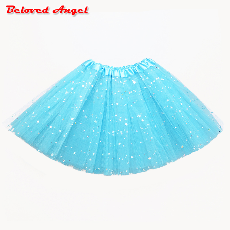Children Translucent 3-Layer Fluffy Pettiskirts Tutu Saias Kids Baby Skirts Princess Skirt Girls Dance Wear Party Clothes 2-8Y