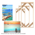 Natural Wood Frame For Canvas Painting Picture Factory Provide DIY Wall Photo Frame Poster Frame For Wall Pictures Multi-size