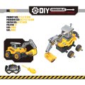 RC New 2.4G Remote Control Engineering Vehicle Diy Detachable Assembled Puzzle Excavator Creative Toy Car Model