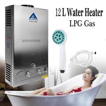 Special Flue Type Offer Electric Shower 12l Lpg Propane Gas Hot Water Heater Tankless Instant Boiler Stainless Lcd