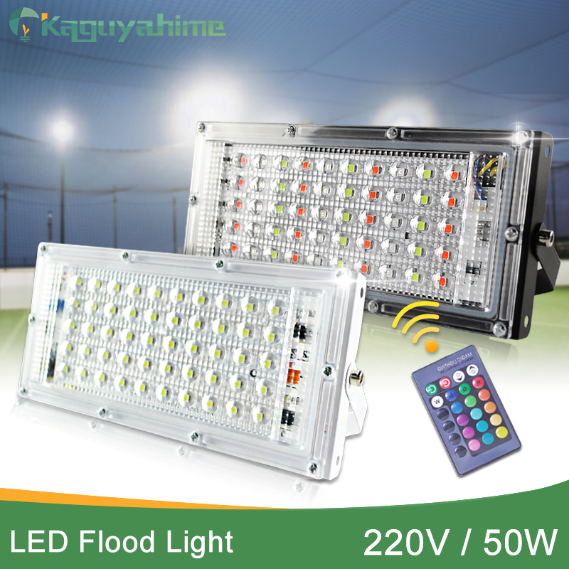 Kaguyahime LED Flood Light AC 220V 240V Floodlight Outdoor Spotlight 50W 10W Waterproof IP65 Street Lamp Wall Reflector Lighting