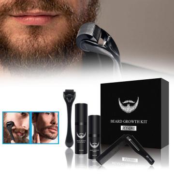 Professional Beard Growth Kit Hair Growth Enhancer Set Essential Nourishing Beard Set Care Comb With Oil Beard Growt M8Y7