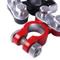 2pcs Automotive Car Boat Truck Battery Terminal Clamp Pile Alloy Head Connector Clip Aluminum-magnesium Terminal Battery V2S1