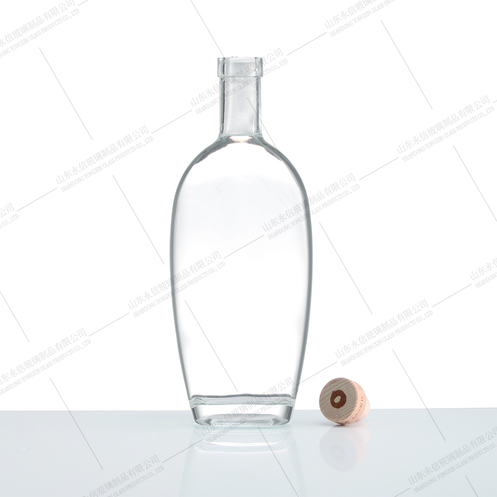 Customized Clear Square Glass Bottle factory
