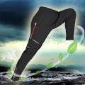 Cycling Equipment Pants Mountain Bike Tights Bicycle Trousers Quick-drying Breathable Men's Long Pants Black Plus Size XL-3XL