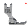 1PCS Industrial Sewing Machine Flatcar Unilateral Presser Foot Steel-Sided Zipper Foot P36LN / P36N Presser Foot