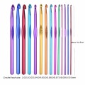 1PCS 2-10mm Sizes Aluminum Crochet Hooks Sewing Needles Knitting Needles Crochet Hook Sweater Weaving Tools Knitting Tool