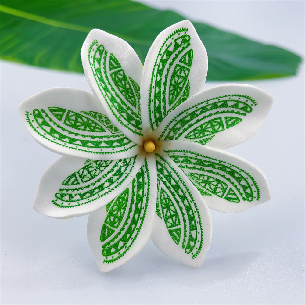 Kn Hf022t Yl Plumeria Hair Pick