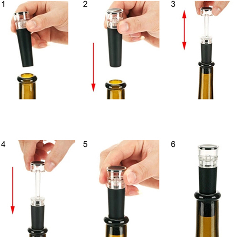 Wine Stopper Champagne Bottle Preserver Air Pump Stopper Vacuum Sealed Saver Bar Sets Hot