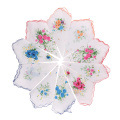 10pcs Vintage Floral Hankies Women Cotton Pocket Hanky Square Handkerchiefs