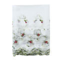 Embroidered Floral Short Curtains For Kitchen Valance Pelmet Voile Curtains for Living Room Bedroom Door Window Blinds