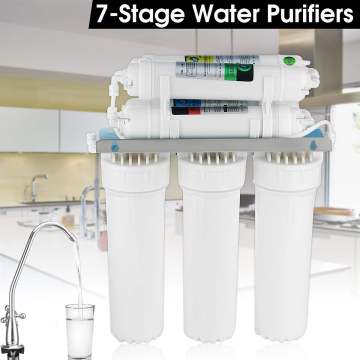 7 Stage UF Ultrafiltration Drinking Water Filter System Home Kitchen Purifier Water Filters With Faucet Valve Water Pipe