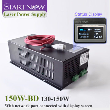 Startnow 150W-BD CO2 150W Laser Power Supply 130W With Display Screen MYJG-150 220V 110V For Laser Device Cutter Equipment Parts