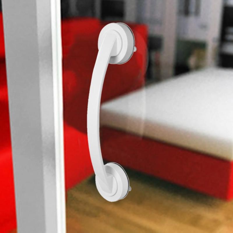 New 1 PC Bathroom Grip Handle Shower Tub Bar for Shower Safety Cup Bar Tub Glass Door Anti-slip Safety Strong Mount Grab Bar