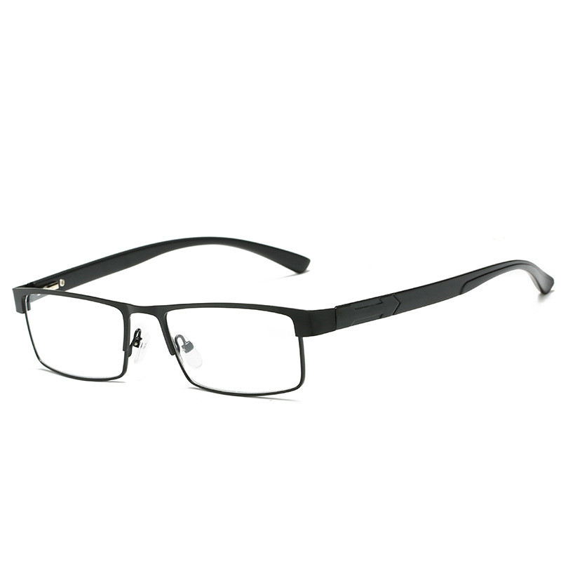 Men Titanium Alloy Reading Glasses Mens Non spherical lenses Retro Business Designer Hyperopia Prescription Eyeglasses Male