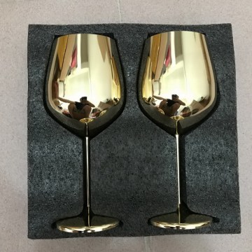 2PCS/SET 304 Stainless Steel Cocktail Glass Metal Whisky Mug Martini 500ml Bar Sets