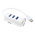 4 Ports Mini USB 3.0 Hub USB Type C 3.1 Splitter USBC Adapter Computer PC Laptop accessories For Xiaomi Android Phone Macbook