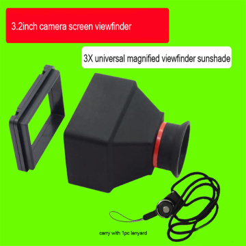 Durable 3.2inch LCD Viewfinder 3X Magnifier, Micro SLR Camera Magnifying Viewfinders, Accessories for DSLR Mirrorless Cameras