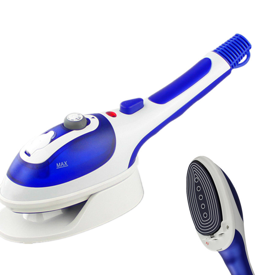 Hand - held steam brush ceramic underplate hanging ironing machine 2 in 1 portable steam iron brush