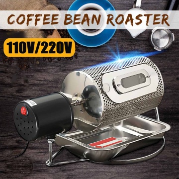 Warmtoo 110V Stainless Steel Drum Type Coffee Roaster Small Household Grains Beans Baking Machine Electric Roasting Machine