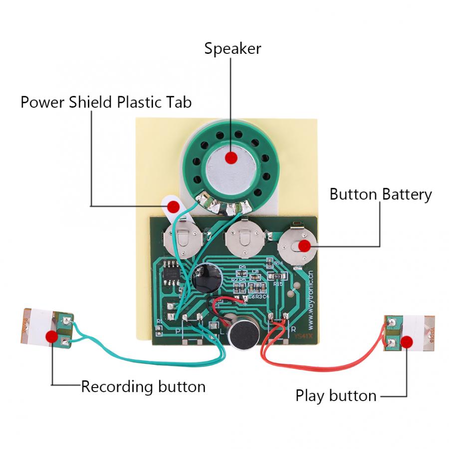 Fm Radio Mini Radio 27S Recordable Music Sound Voice Module Chip 0.5W W/ Button Battery Control Digital Radio Receiver