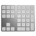 Aluminum Alloy For PC Laptop USB Rechargeable Numeric Keypad Ultra Slim Portable External Digital Keyboard Bluetooth 3.0 34 Keys