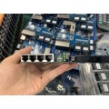 Wanglink 10/100/1000M fiber switch 4 RJ45 UTP 2 SC fiber Gigabit Fiber Optical Media Converter PCBA