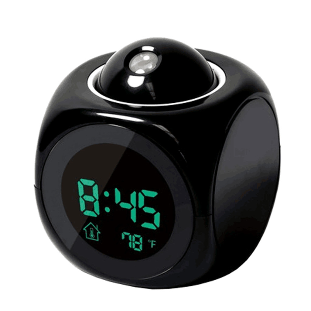 Digital LCD Voice Talking Multifunction LED Projection Alarm Clock Temperature Budzik Desk Clock Reloj Despertador Table Clock