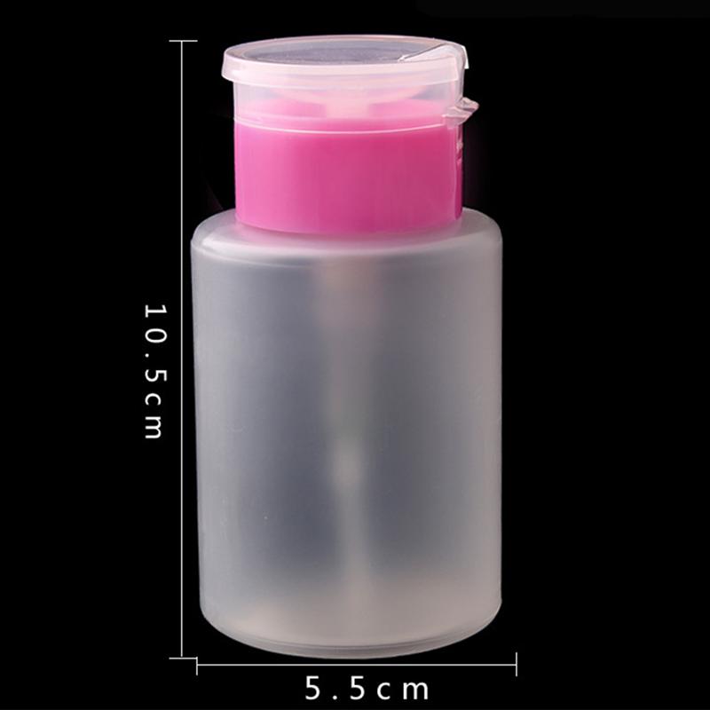 150ML Nail Water Pressing Refillable Bottle Alcohol Lock Pressure Bottle Dispenser For Acetone Nail Polish Nail Art Beauty