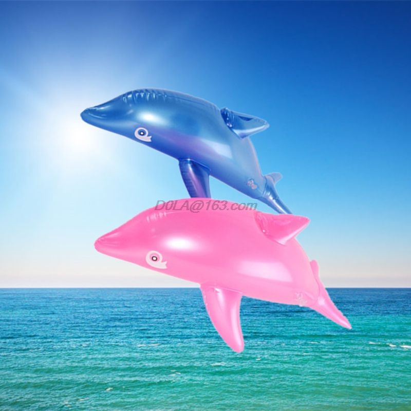 Inflatable Dolphins Bath Beach Pool Toy Kids Baby Toy