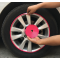 1x Car Wheel Rims Rubber Protector Tyre Stying Moulding Sticker Pink 8M Waterproof Decoration Strip For SUV Bus Van Truck