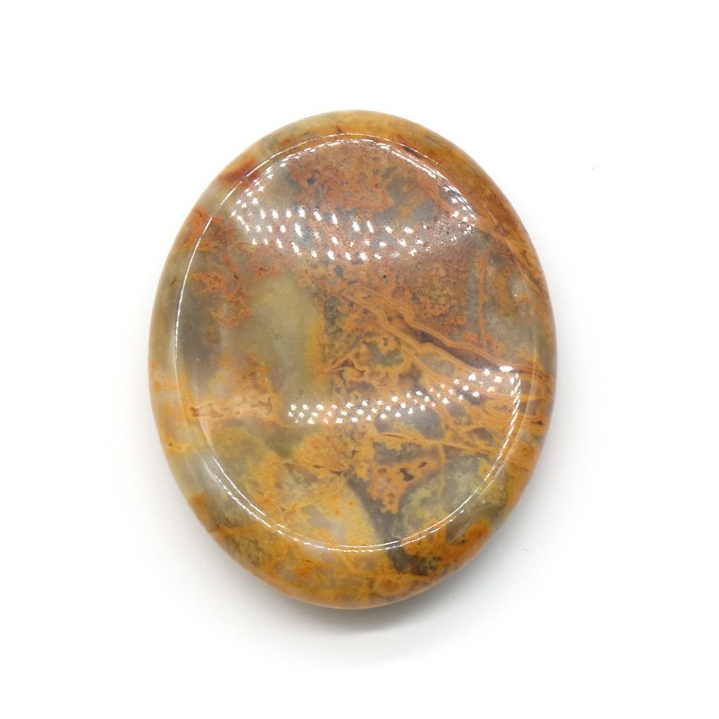 Crazy Agate Thumb Worry Stone Anxiety Healing Crystal Therapy Relief
