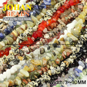 JHNBY Natural Stone Amazonite,Opal,Sodalite,Garnet,Sandstone,Chorite Crystals Irregular Gravel beads 80~88cm Jewelry making DIY