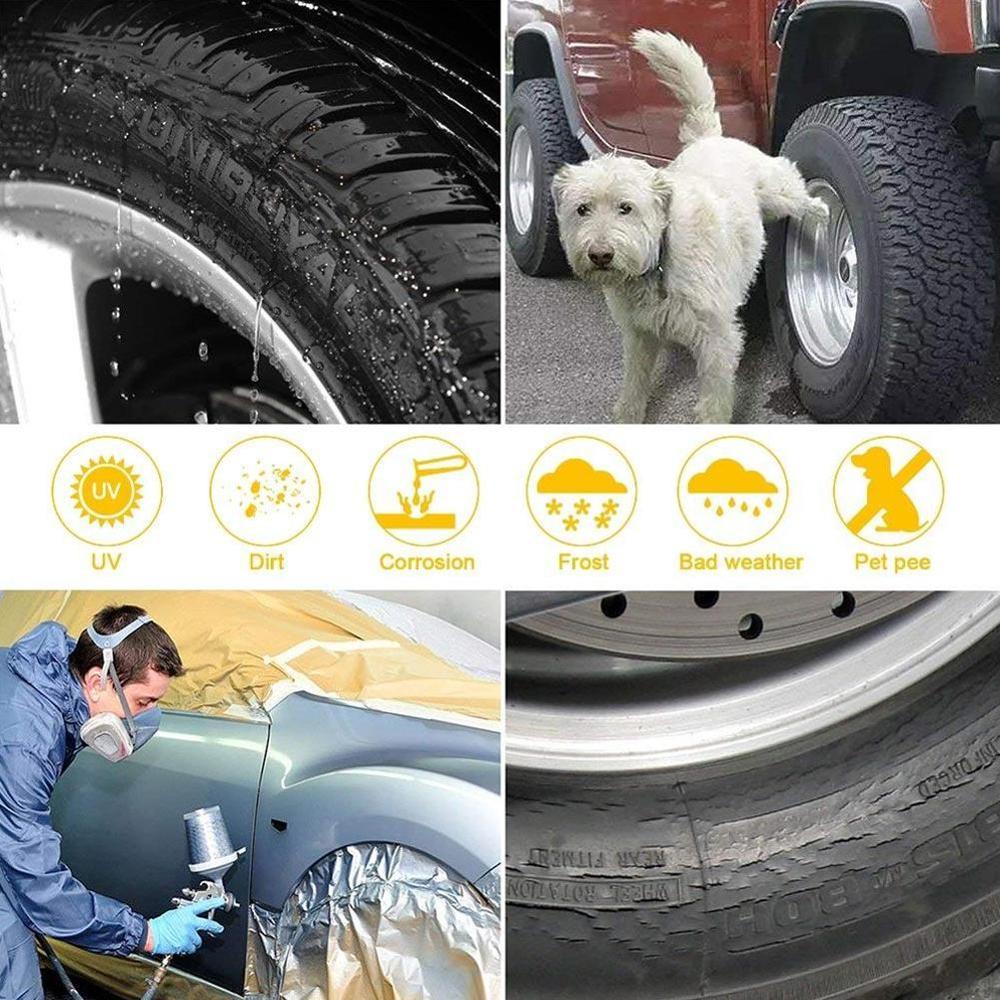 4pc Car RV Wheel Cover Tire protective cover Waterproof for Camper Motorhome Truck car paint cover tire repair anti-dirty cover