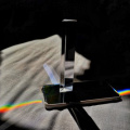 1pcs 30x30x100mm Optical Glass Right Angle Reflecting Triangular Prism for Teaching Light Spectrum Rainbow Prism