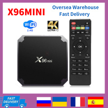 X96 mini Android 9.0 TV Box Amlogic S905W Quad Core 2GB 16GB Smart Set Top Box 2.4GHz WiFi 1080P 4K Media Player X96MINI