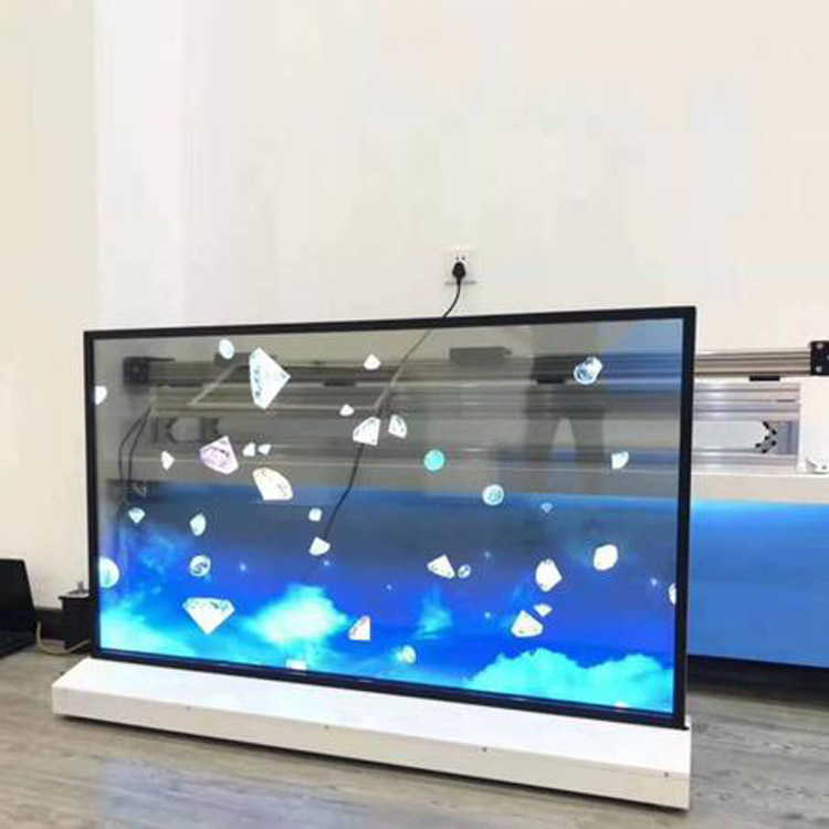 55 inch display transparent OLED advertising digital signage