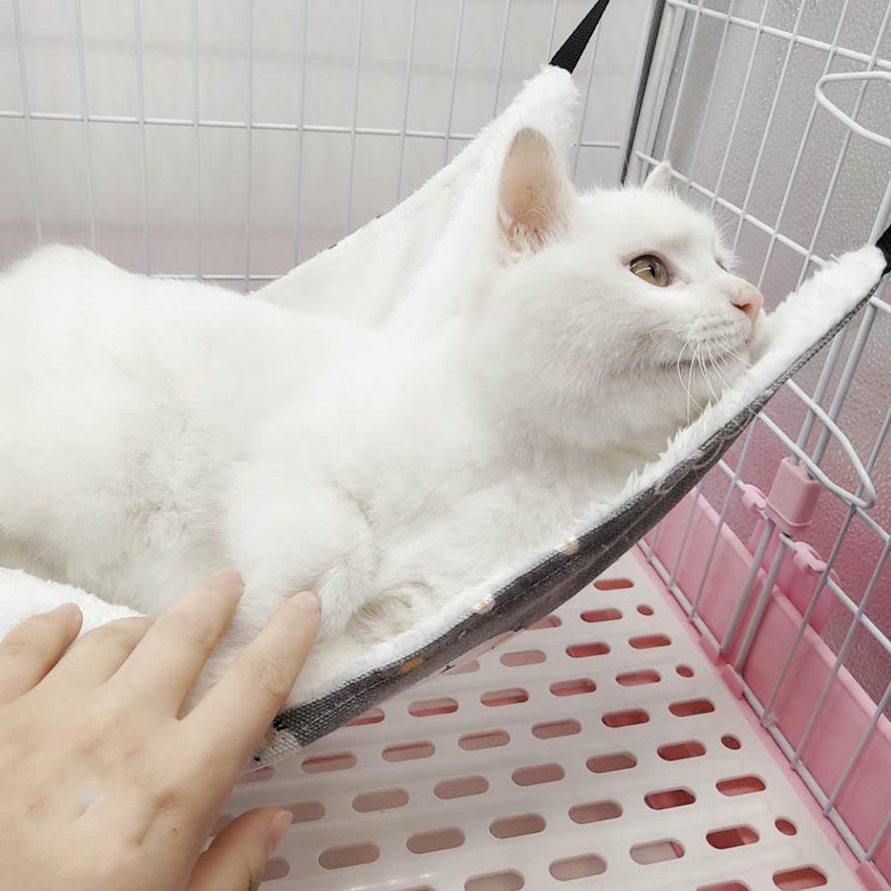 Warm Pet Hammock Cat Nest Hamster Double-sided Bed Winter Chinchillas Squirrel Guinea Pig Hanging Bed Cage Accessories Small Pet