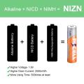 10Pcs PKCELL 1.6V 900mWh Nickel-Zinc Ni-Zn AAA Rechargeable Battery NIZN Rechargeable Batteria For digital camera,Flashlight,Toy