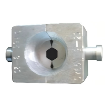 Hexagonal die for conductors, ground wires and terminals