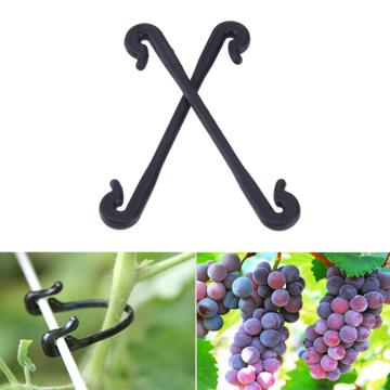 100/200pcs Garden Plant Clips Plastic Vegetable Grafting Fastener Vines Tied Buckle Fixed Lashing Agricultural Greenhouse Clip