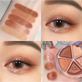 Five-color Petal Blush Eyeshadow Bean Paste Earth Matte Pearlescent Lazy Waterproof Eyeshadow Palette Women Makeup Shimmer TSLM2