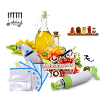 Reusable Vacuum Bags For Freezing Food Storage Seal Bags Fresh Keeping Seal Pack Kitchen Organizer Manual Vacuum Pump Machine