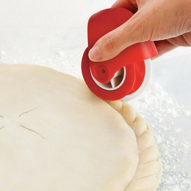 Kitchen DIY Pizza Pastry Lattice Cutter Pastry Pie Decor Cutter Plastic Wheel Roller For Pizza Pastry Pie Crust Baking Tools