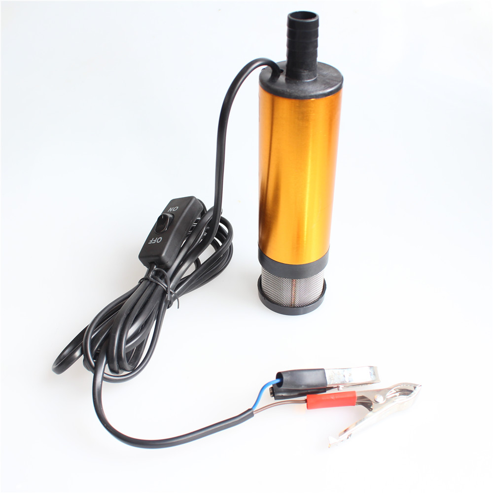 Oil pump 12V DC for Diesel Fuel Water Oil Car Camping Fishing Submersible Transfer Vortex Pump Hand Air Pumps with swich 12L/MIN