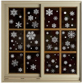 Christmas Window Decal Santa Claus Snowflake Stickers Winter Wall Decals for Kids Rooms New Year Christmas Window Decorations